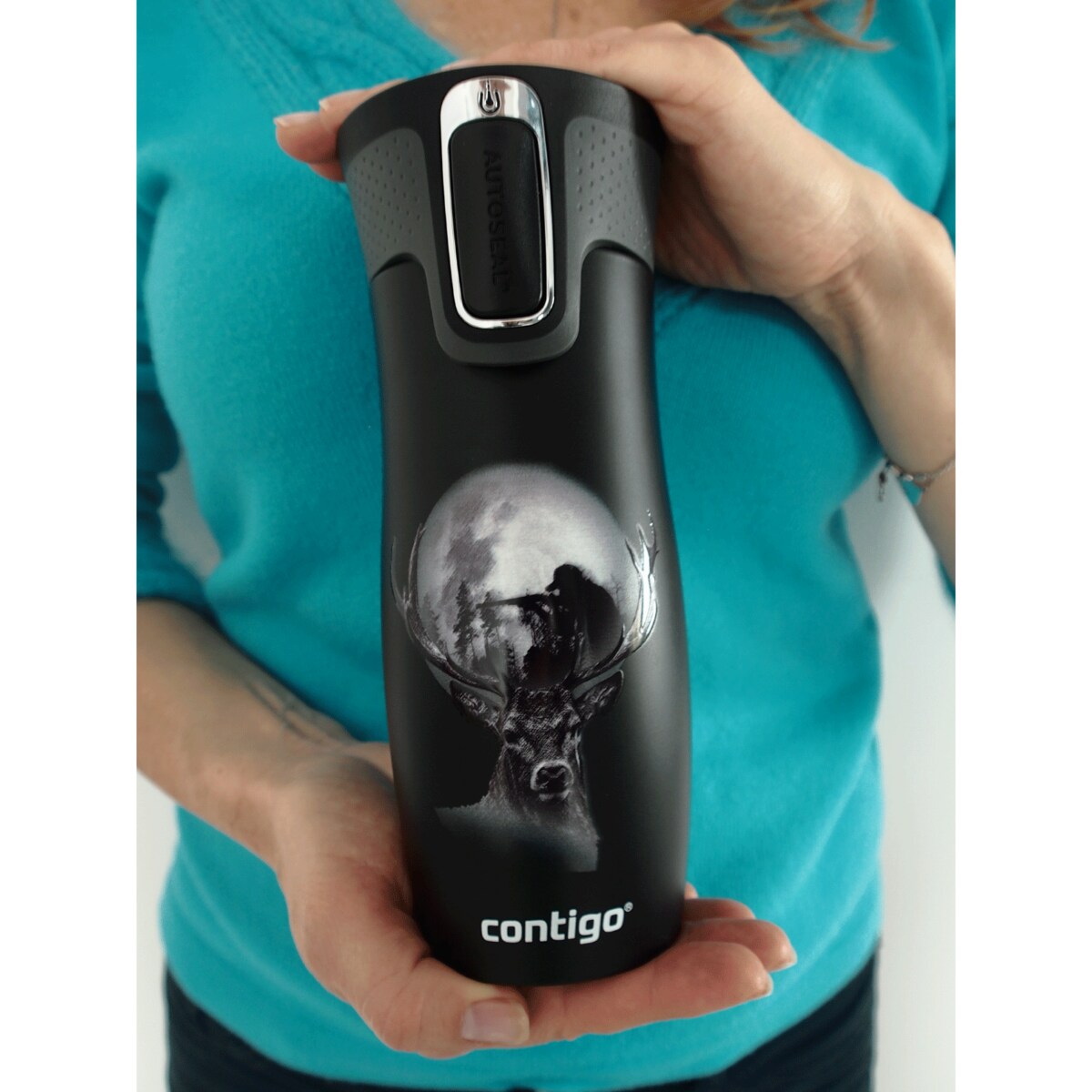 Kubek termiczny Contigo West Loop 2.0 470 ml - Dear Hunter - czarny