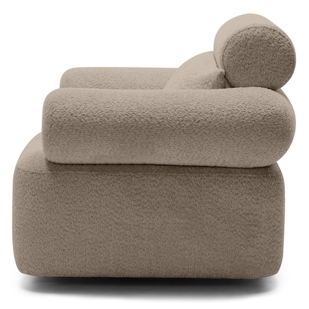 Fotel obrotowy 78x97x80 cm MOGEN jasnobrązowy