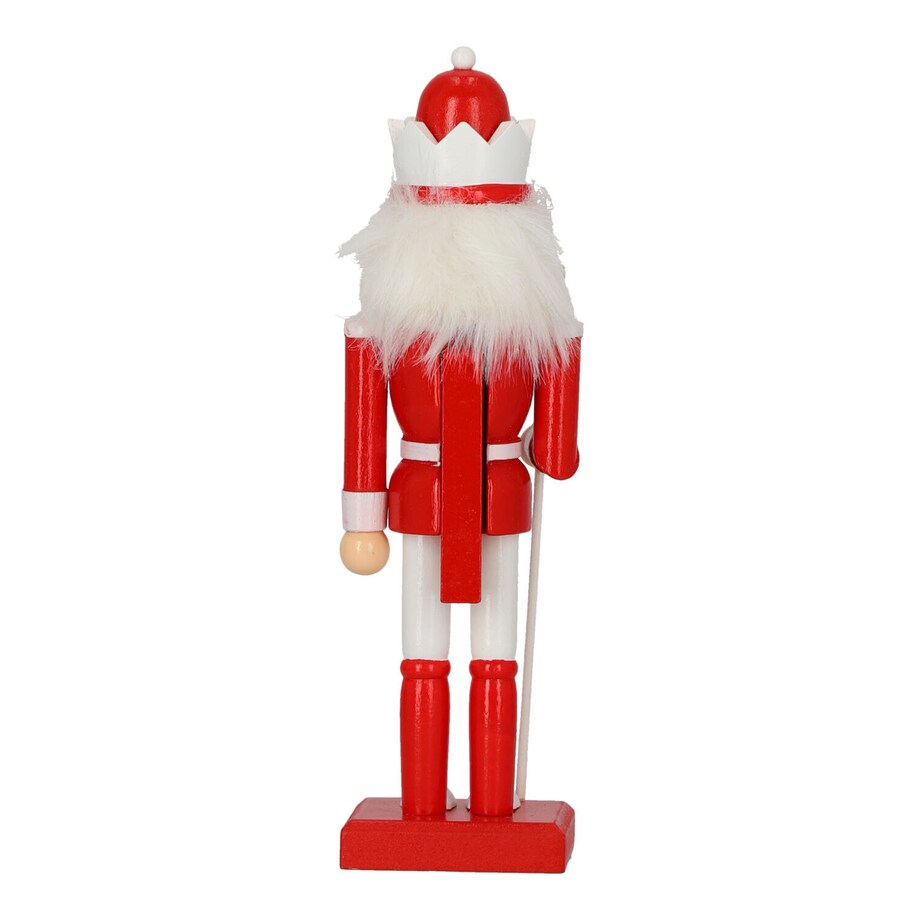 Figurka DZIADEK DO ORZECHÓW 25 cm czerwony w koronie