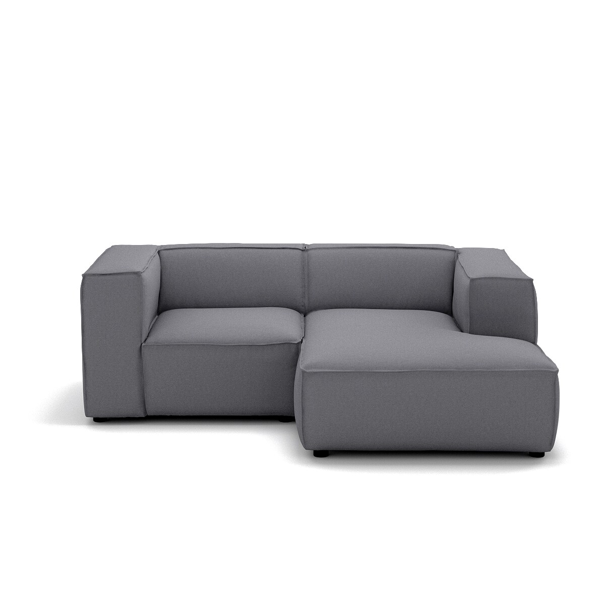 Narożnik 3 osobowy prawy Modularis - Szary Welur