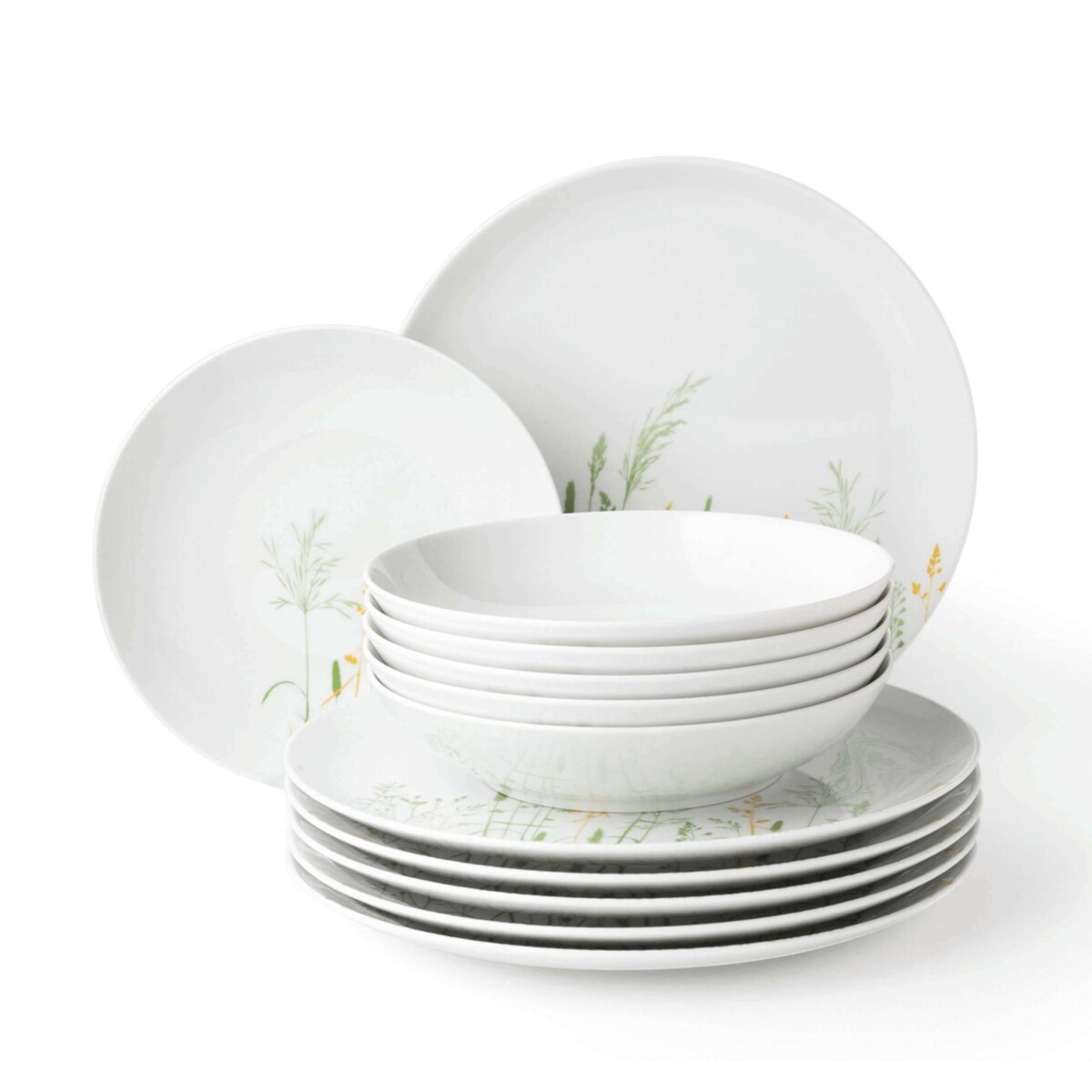 SELTMANN MEADOW GRASSES GREEN Serwis obiadowy dla 6 osób