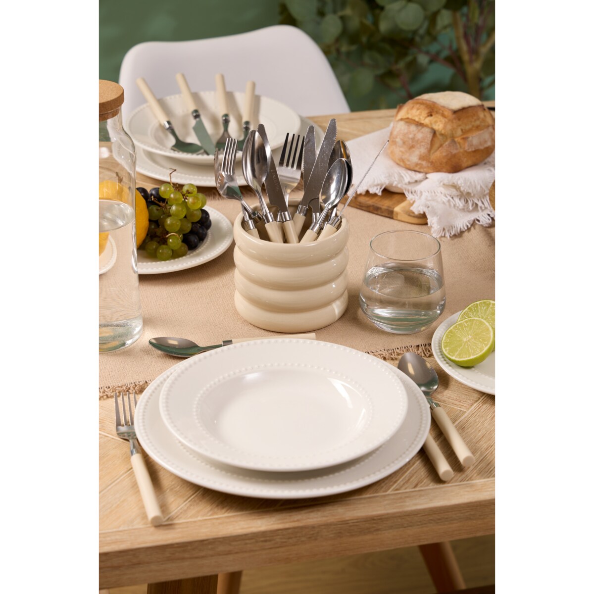 18-częściowy serwis obiadowy PEARL, porcelana