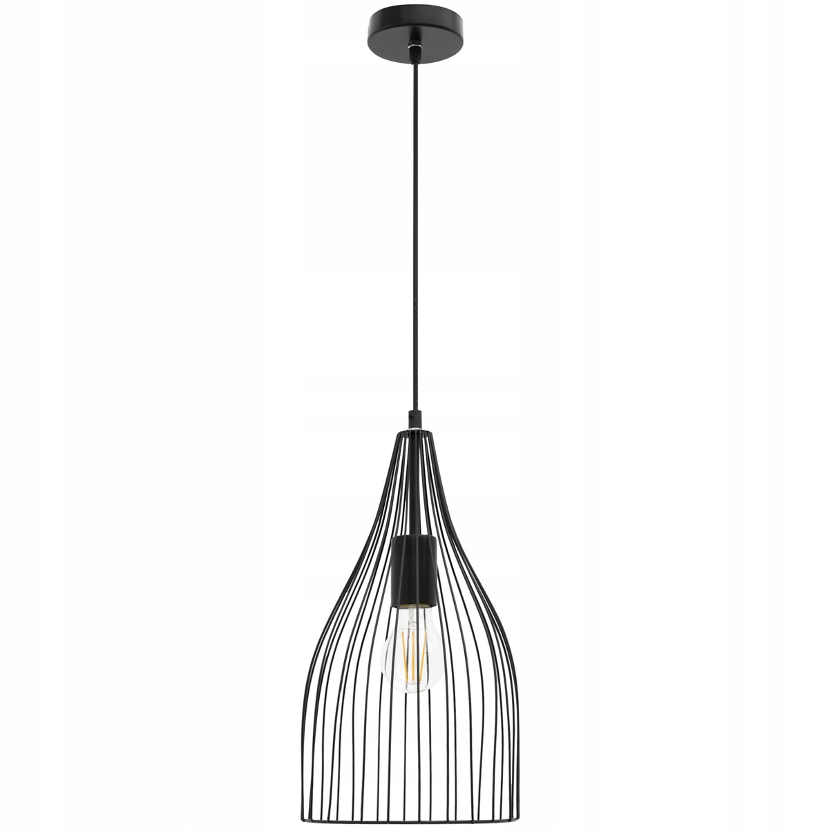 Lampa Sufitowa Wisząca Loft E27 Rimini Retro Black