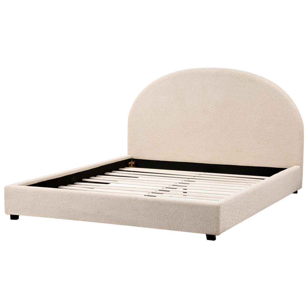 Łóżko Boucle VAUCLUSE 160 x 200 cm Beżowy