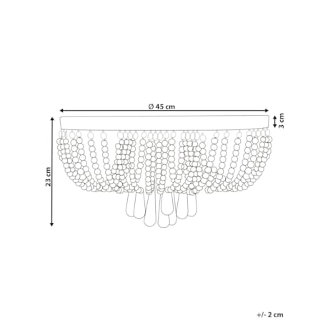 Żyrandol metalowy srebrny DORNAS