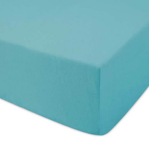 Prześcieradło jersey z gumką 80x160 kolor Turkus