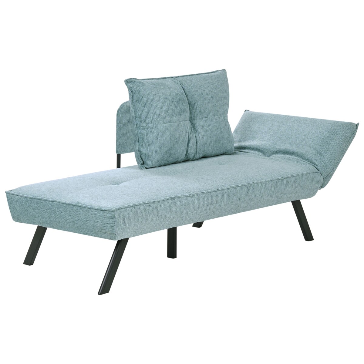 Szezlong prawostronny ROCAMADOUR Błękitny