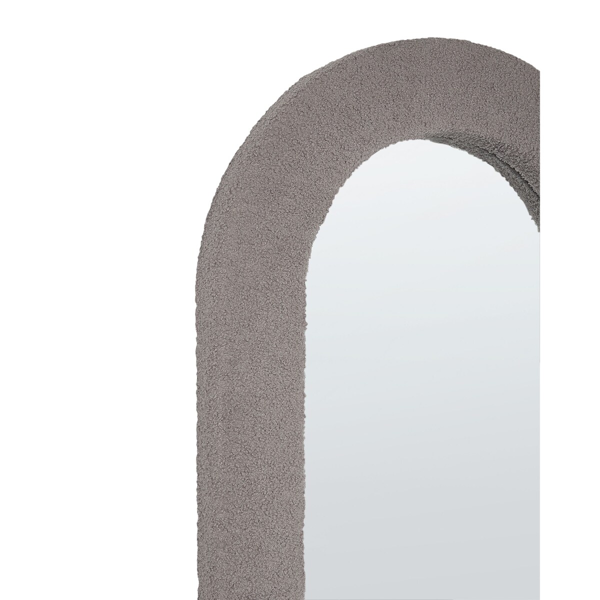 Lustro ścienne boucle 60 x 120 cm beżowoszare CERVON