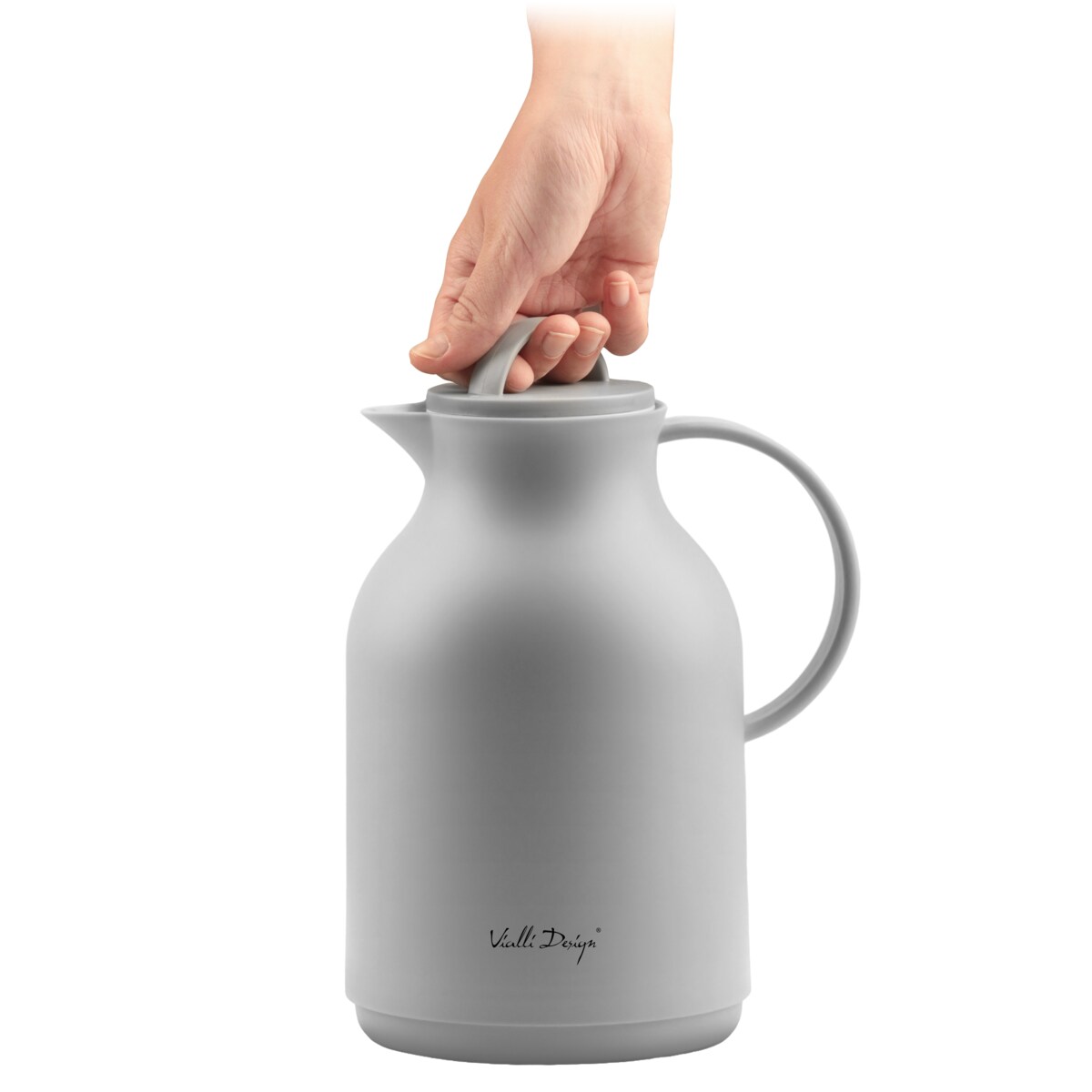 Termos z wkładem szklanym 1L AMO szary 27787