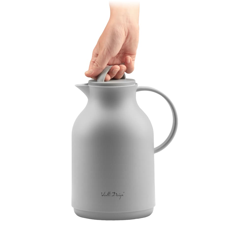 Termos z wkładem szklanym 1L AMO szary 27787