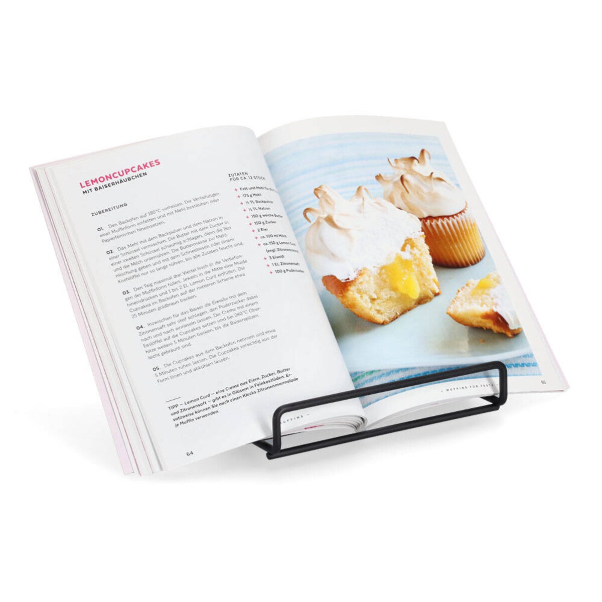 Stojak na książkę kucharską, 20 x 18 cm