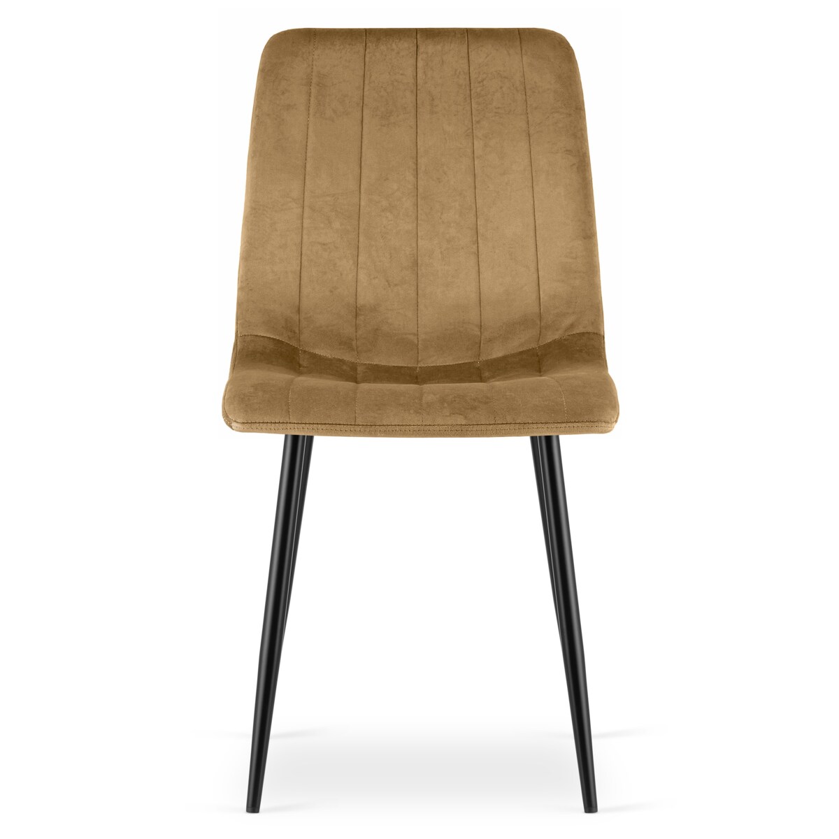 Krzesło Lava nowoczesny design Brązowy Aksamit / Nogi Czarne X2