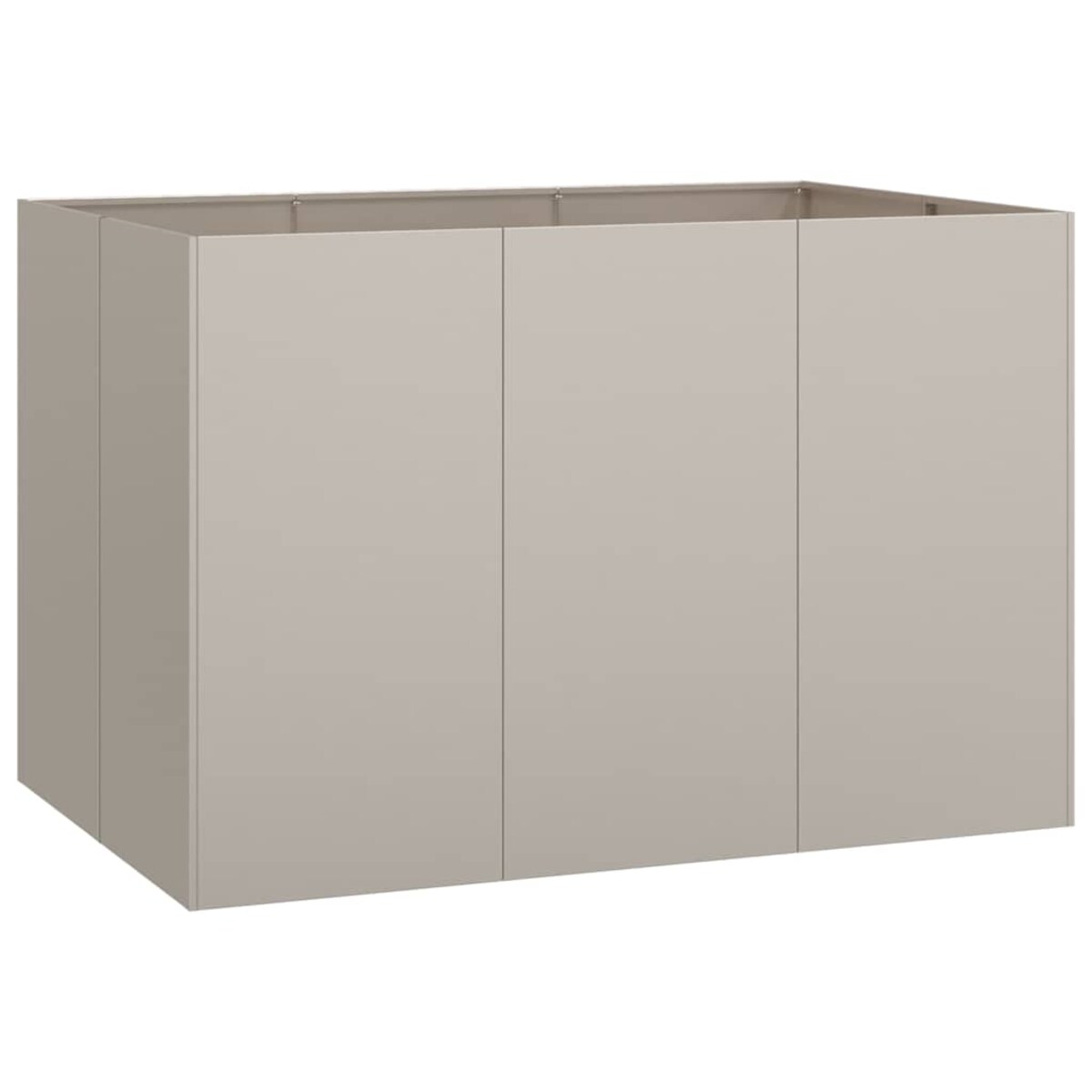 vidaXL Doniczka Rusty 120x80x80 cm Stal nierdzewna