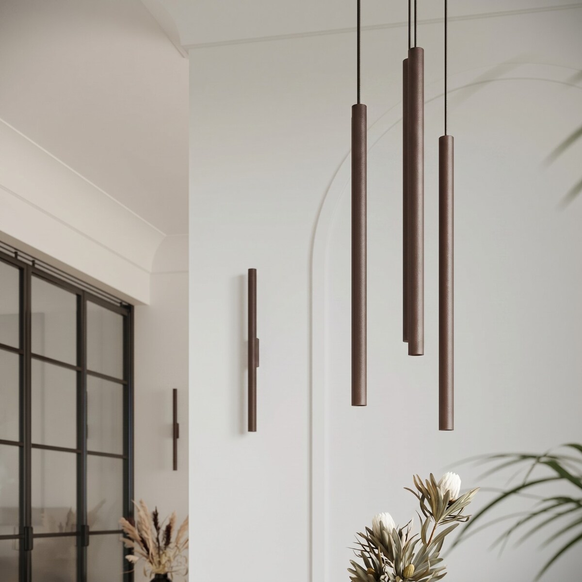 Lampa wisząca PASTELO 3P brązowa