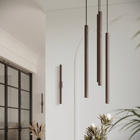 Lampa wisząca PASTELO 3P brązowa