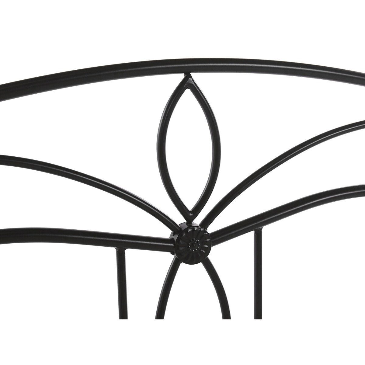 Łóżko metalowe 160 x 200 cm czarne ANTLIA