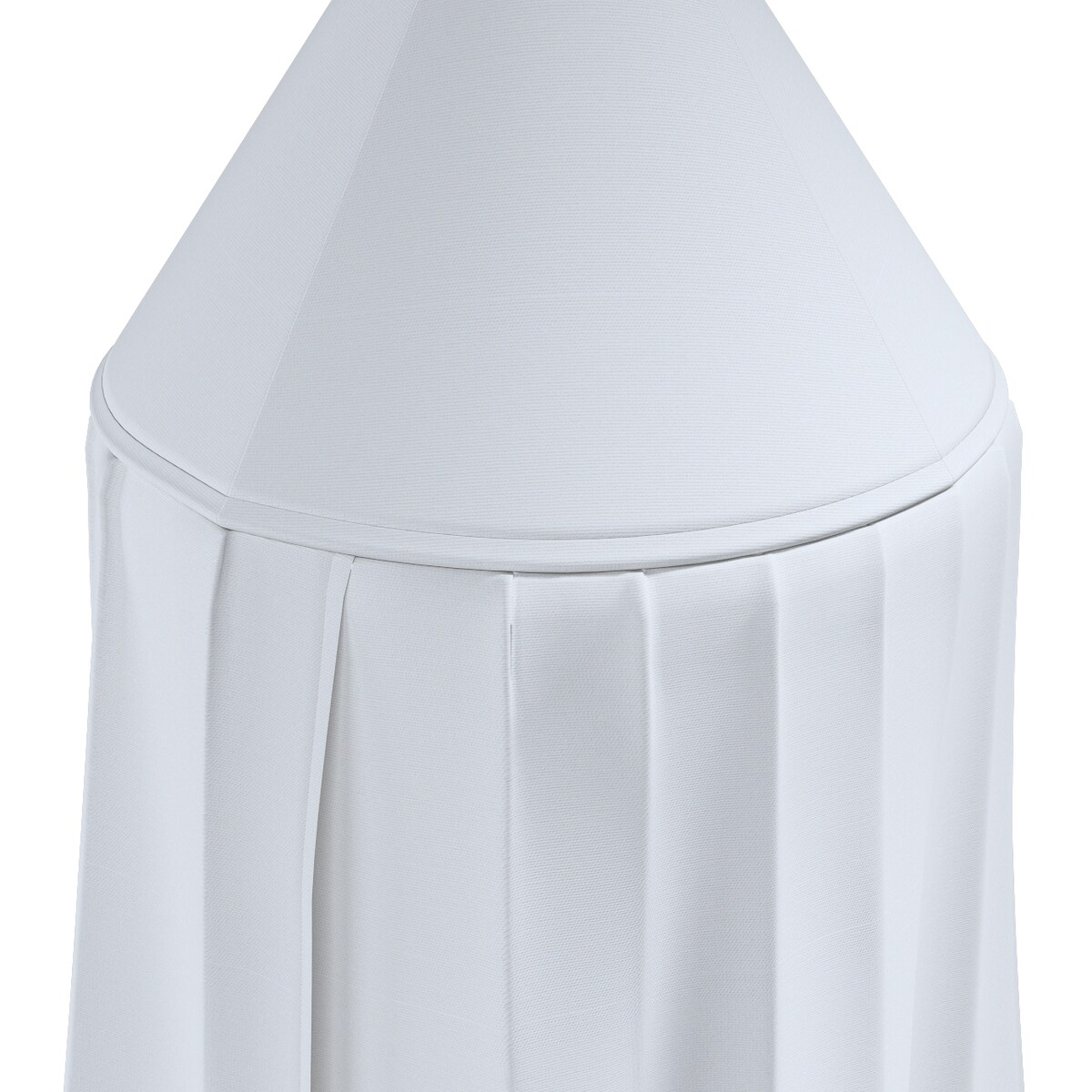 Baldachim do łóżeczka, biały, fi 50cmx230cm, Happiness