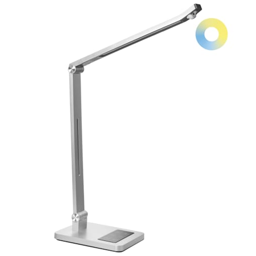 Lampa biurkowa LED LEPUS Z czujnikiem ruchu Srebrny