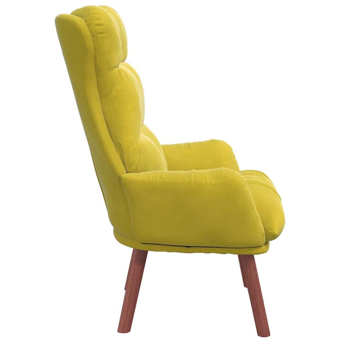 vidaXL Fotel relaksacyjny Żółty 69 x 74 x 93 cm Aksamit
