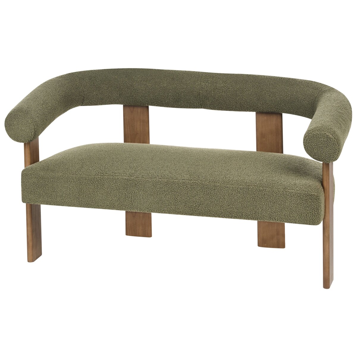 Sofa ILBRO Boucle Zielony dla 2 osób