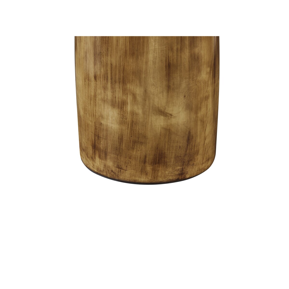 Wazon dekoracyjny z terakoty ciemne drewno CYRENE