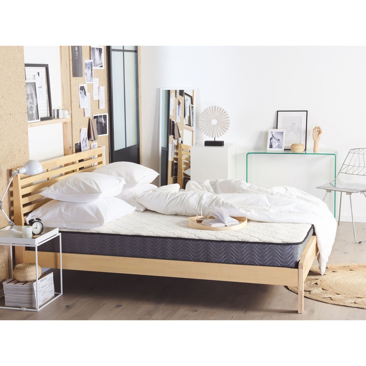 Materac kieszeniowy 140 x 200 cm średnio twardy BLISS