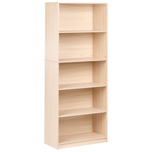 Regał na książki 5 półek ZEHNA 197 cm Jasnobrązowy