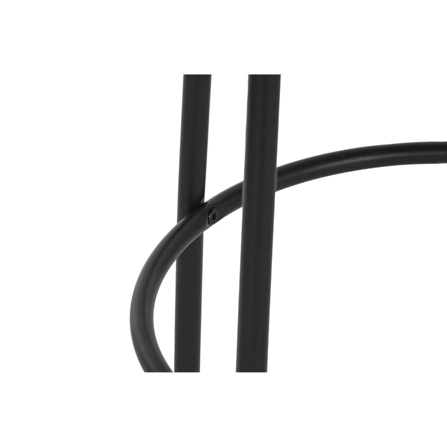 Stołek barowy na czarnej podstawie bouclé 67 cm