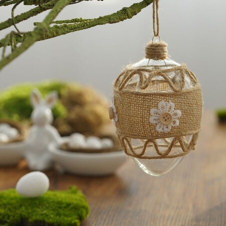 VILLA ITALIA Bombka jajko wielkanocne eco 12 cm
