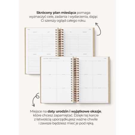 Planner Tygodniowy 2026 na spirali – Ember