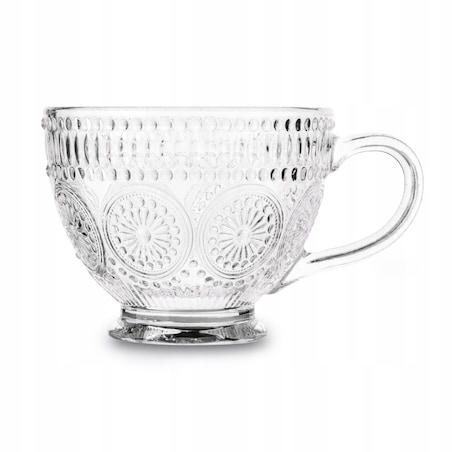 KUBEK FILIŻANKA szklanka 400 ml na herbatę kawę latte desery prezenty 4szt