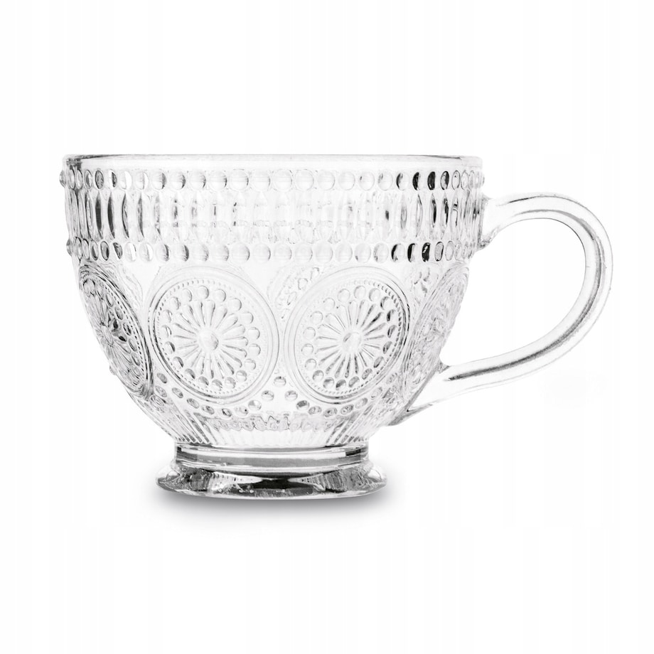 KUBEK FILIŻANKA szklanka 400 ml na herbatę kawę latte desery prezenty 4szt