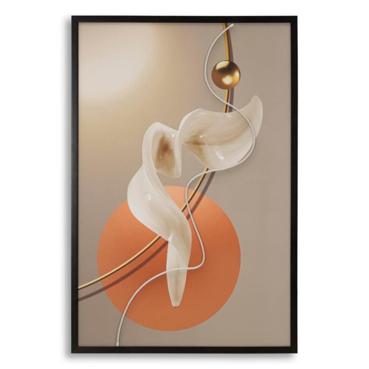 Obraz na płótnie Abstract - A, kolor wielokolorowy, płótno i płyta MDF, 80 x 120 cm, LED, styl nowoczesny, dekoracja ściany do salonu, Mauro Ferretti
