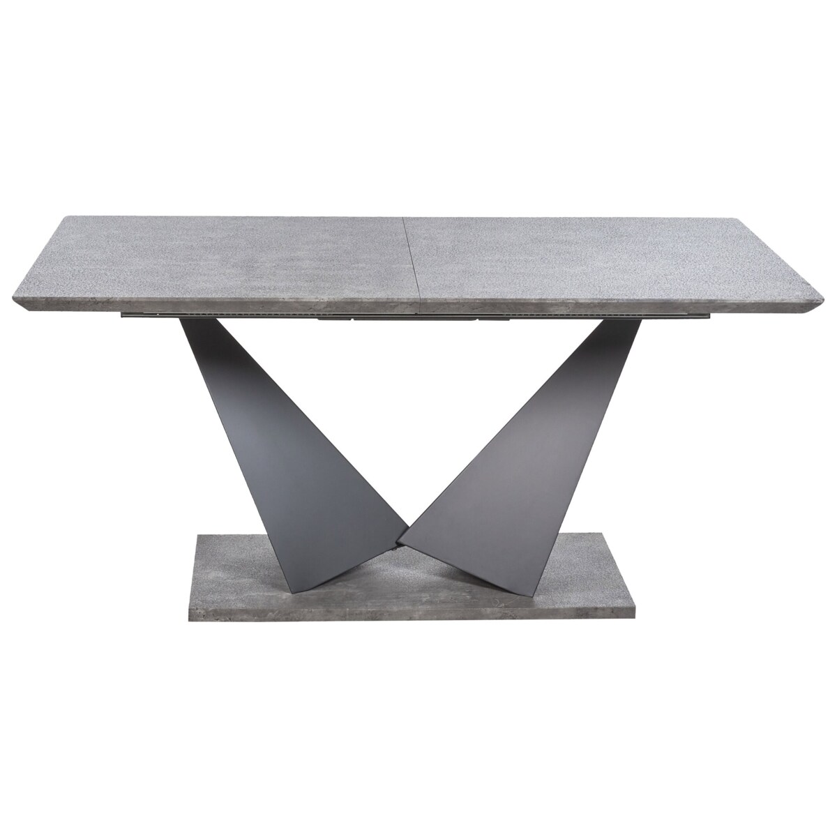Stół do jadalni rozkładany 160/200 x 90 cm efekt betonu ALCANTRA
