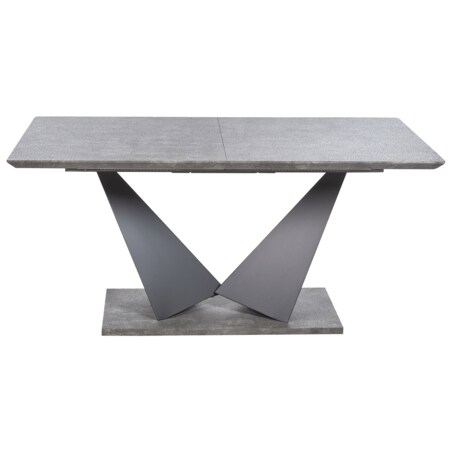 Stół do jadalni rozkładany 160/200 x 90 cm efekt betonu ALCANTRA