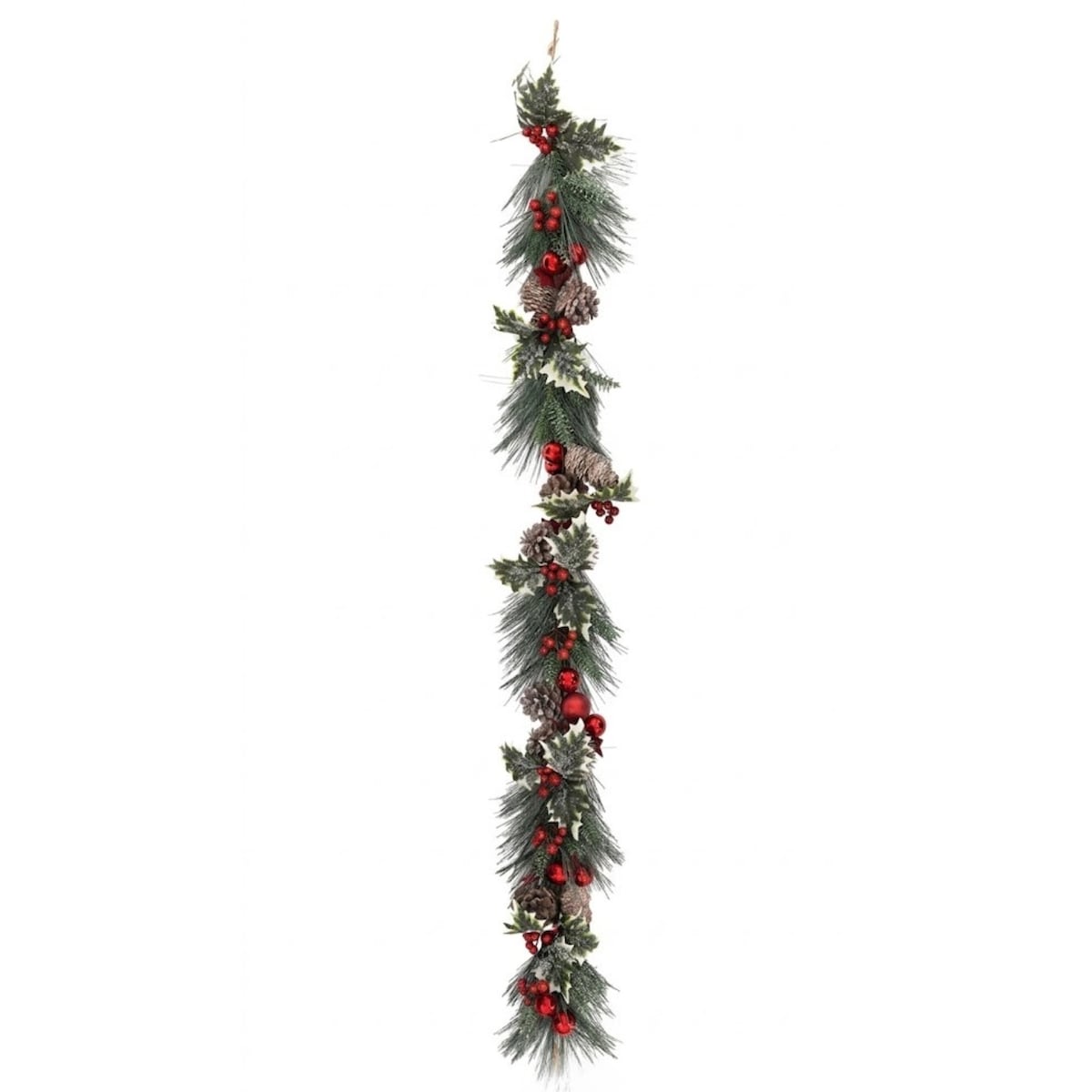 Girlanda świąteczna z szyszkami, naturalna, 100 cm, tworzywo sztuczne