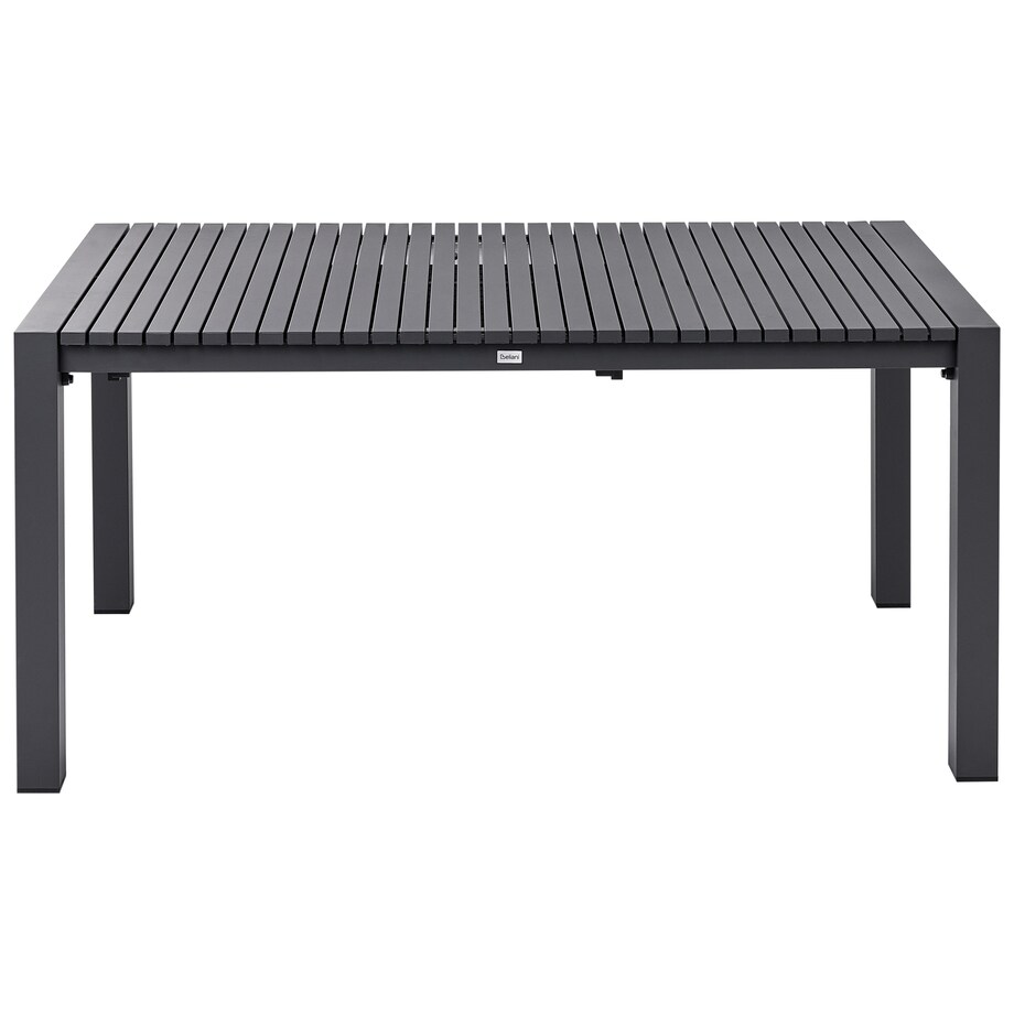 Stół ogrodowy rozkładany ARDESIO 160/220 cm 90 cm Metal Ciemnoszary