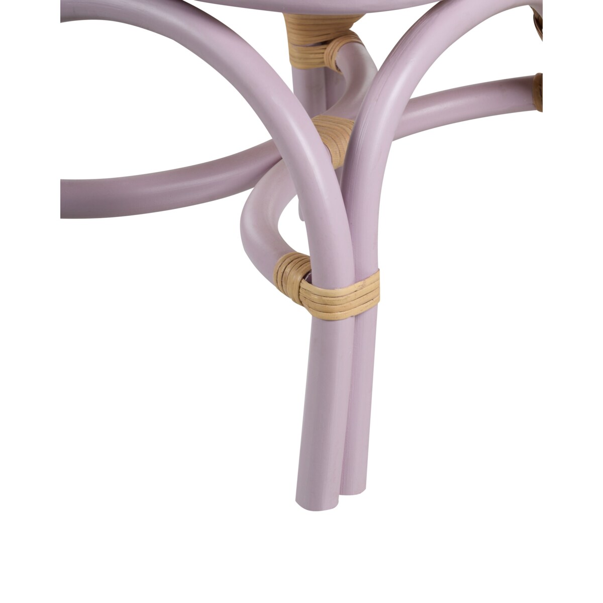 Krzesło rattanowe dla dzieci fioletowe DESIMI