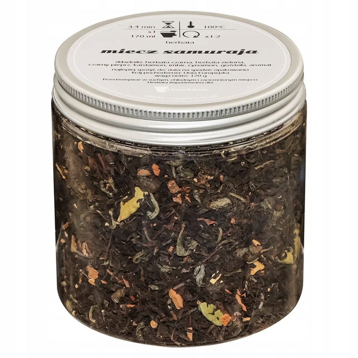 Herbata czarna MIECZ SAMURAJA o smaku rozgrzewającej mieszanki przypraw - herbata liściasta sypana mieszanka napar susz - gotowa na prezent upominek
