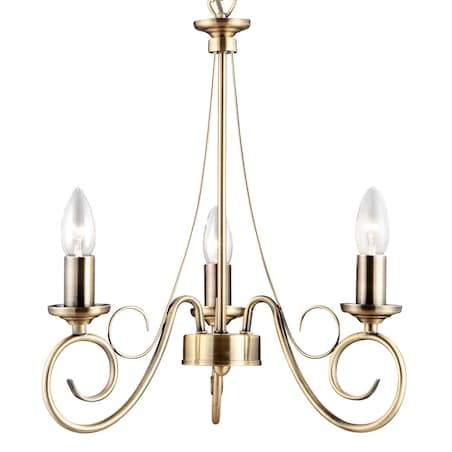 Żyrandol maria teresa LAMPA wisząca TRUNCATUS 69003-3 Globo metalowa OPRAWA świecznikowa ZWIS klasyczny na łańcuchu mosiądz