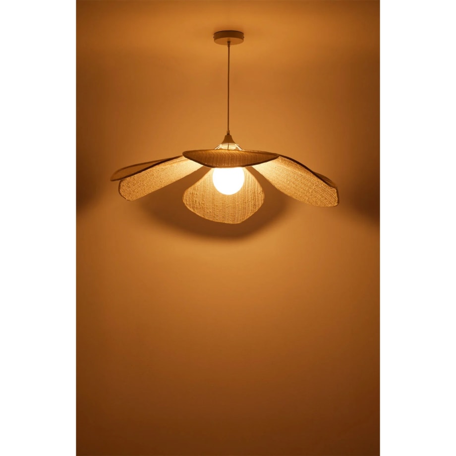 Lampa wisząca żółta Benavid Ø75 cm