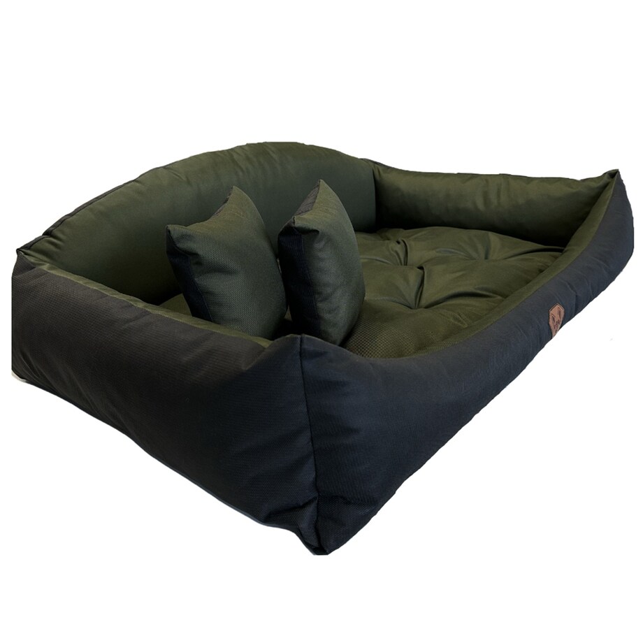 Legowisko Dla Psa Kanapa Posłanie Muszla 115X95 Cm Wodoodporne Poduszki Pikowane Zielone
