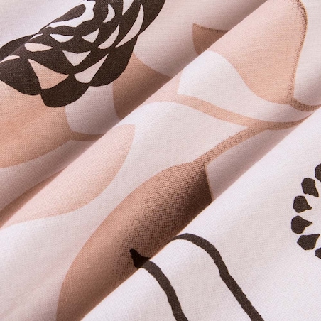 Pościel bawełniana 220x200 Rosalia w beżowe kwiaty, Cottonlove