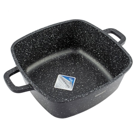 Garnek kwadratowy Z powłoką marmurową 4.5L 24cm indukcja gaz KINGHOFF