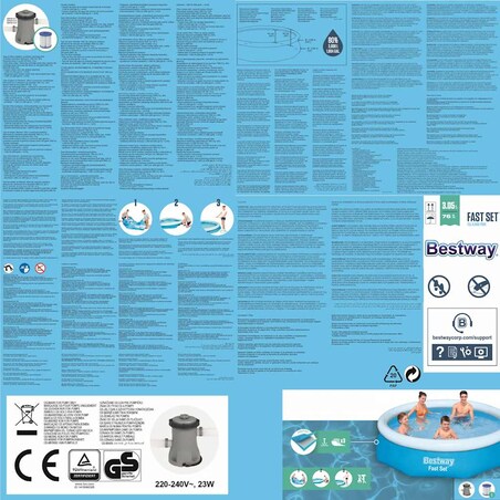 Bestway Basen Fast Set z zestawem akcesoriów, 305 x 76 cm 57270