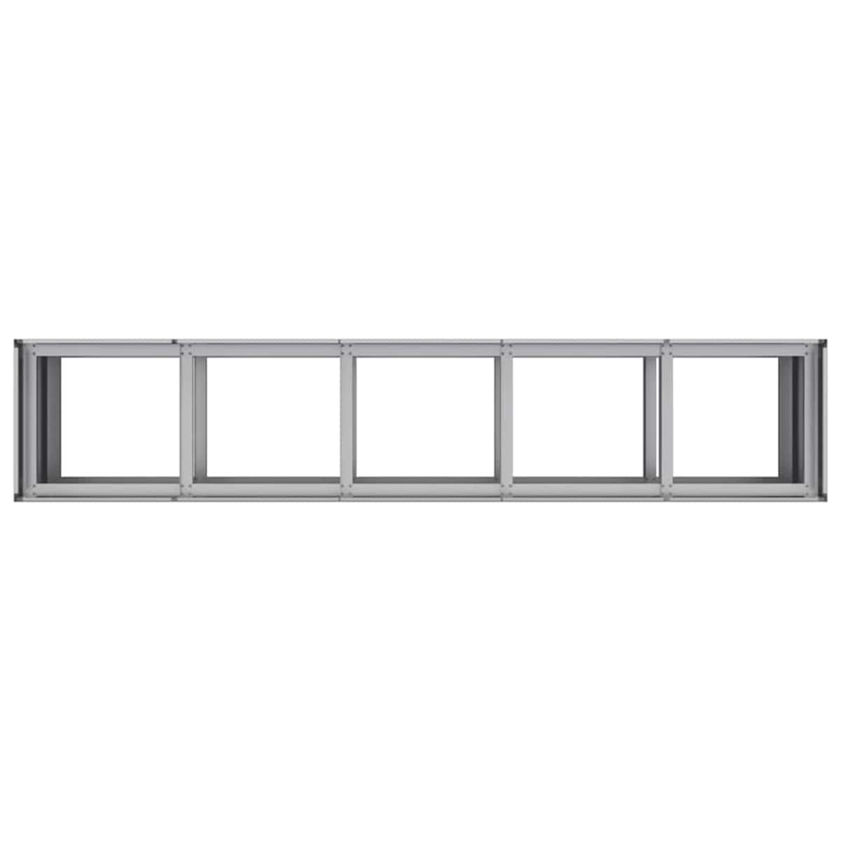 vidaXL Doniczka 200x40x80 cm Stal ocynkowana
