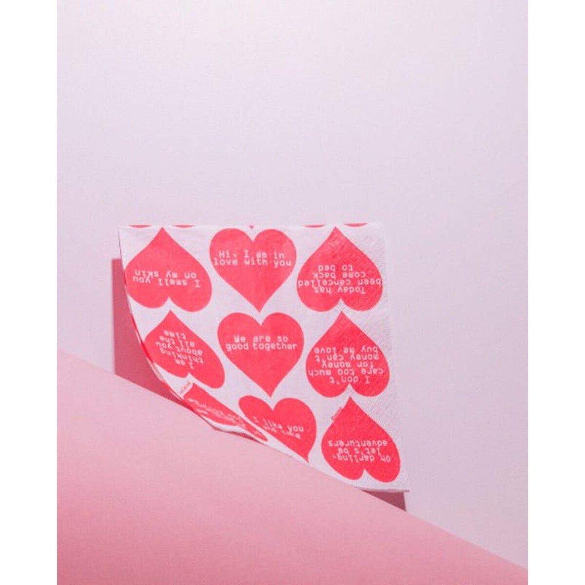 Serwetki Renova Hearts 20szt 33x33cm