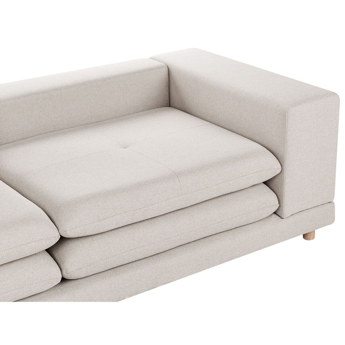 Sofa 2-osobowa beżowa HEDEN