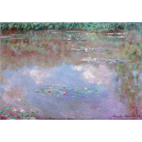 obraz na płótnie Lilie Wodne Claude Monet 50cm x 70cm