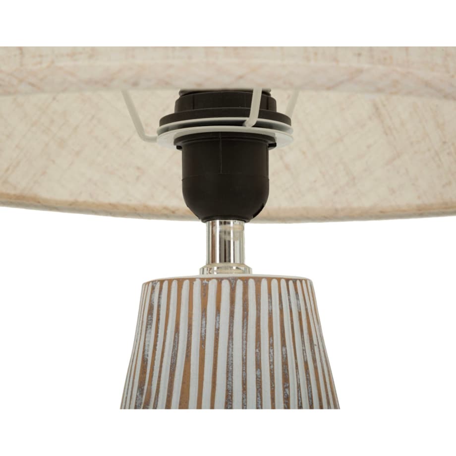 Lampa stołowa Hanoi, kolor wielokolorowy, żywica syntetyczna, żelazo i tkanina, 35 x 35 x 69,5 cm, 1 x E27, max. 40 W, styl nowoczesny, Mauro Ferretti
